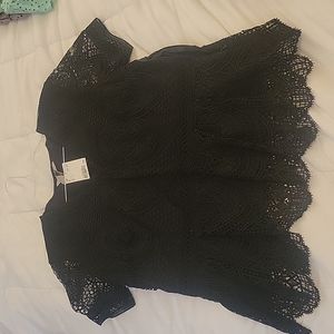 Black Lace Blouse